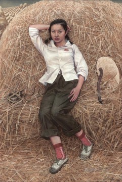 Chino Painting - Vigila a las chicas chinas